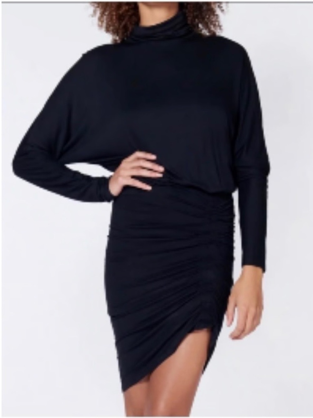 Veronica Beard Jeans Manda Dress M Black Turtleneck